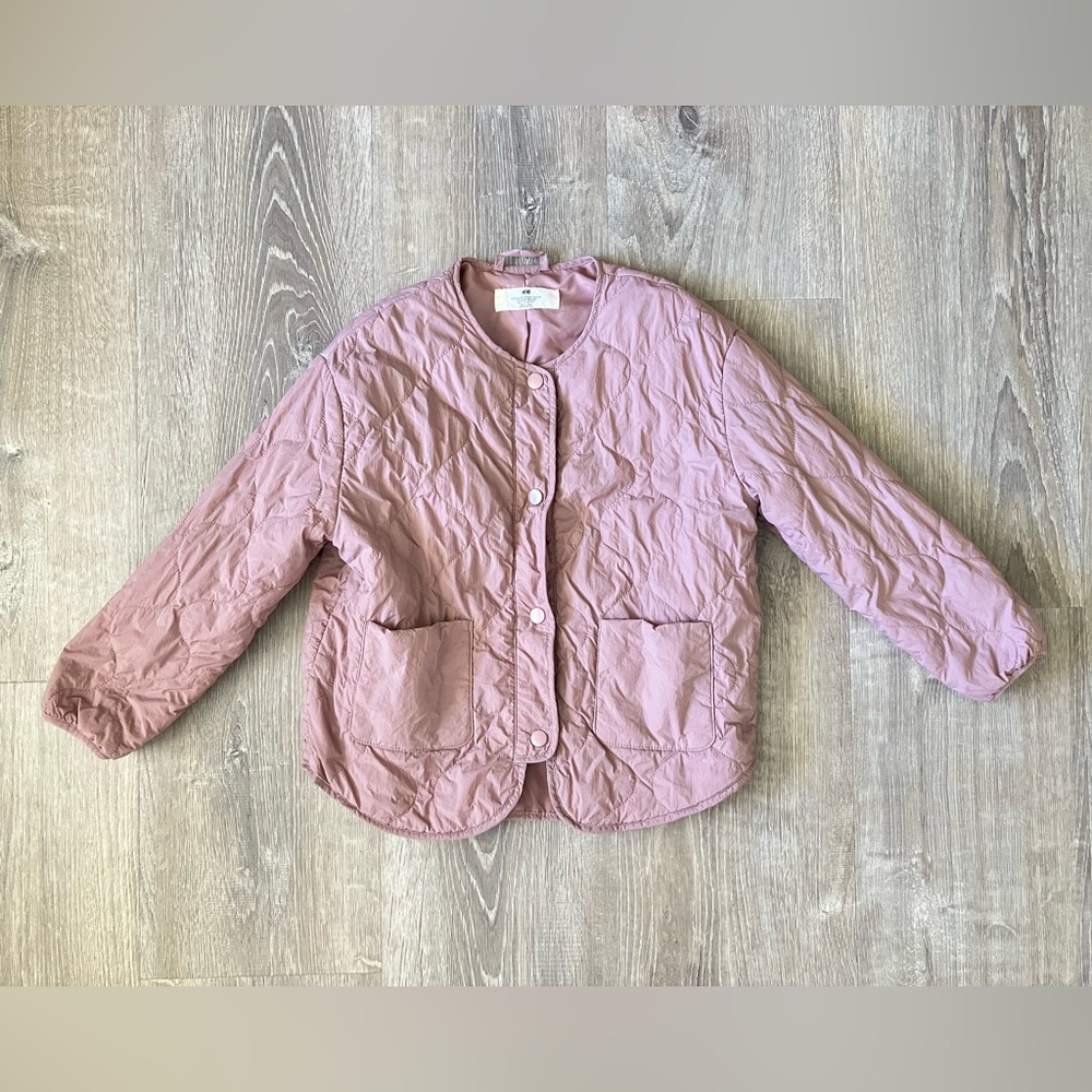 H&M Dusty Pink Quilted Jacket